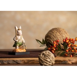 "Santo-Fudoson Prayer" Cat buddha Ufudoson [Small Size] Wooden: Japanese Cypress, Born in the Year of the Rabbit, Fudo Myoo, Uto, Rabbit, Zodiac, Chinese Zodiac, Wooden Sculpture, Figure, Maneki
