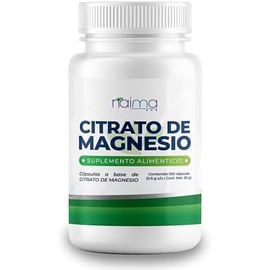 NAIMA Citrato de Magnesio 100 Cápsulas  Suplemento Alimenticio  Ingredientes Naturales