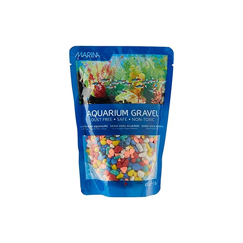 Marina Decorative Aquarium Gravel, 450 g, Rainbow