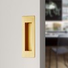 youthua 7in Recessed Finger Flush Pulls，Pocket Door Handles，for Sliding Barn