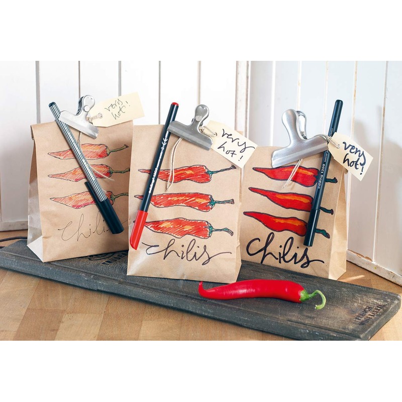 edding 55 Fineliner Pack of 10 - Black