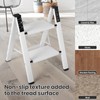 Dollate Aluminum 2 Step Ladder, Folding Step Stool with Non-Slip