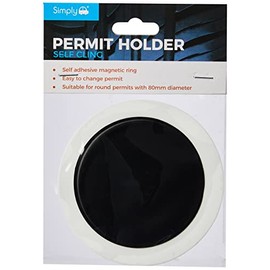 Simply TL9000 Self Cling Tax Disc Holder - Black