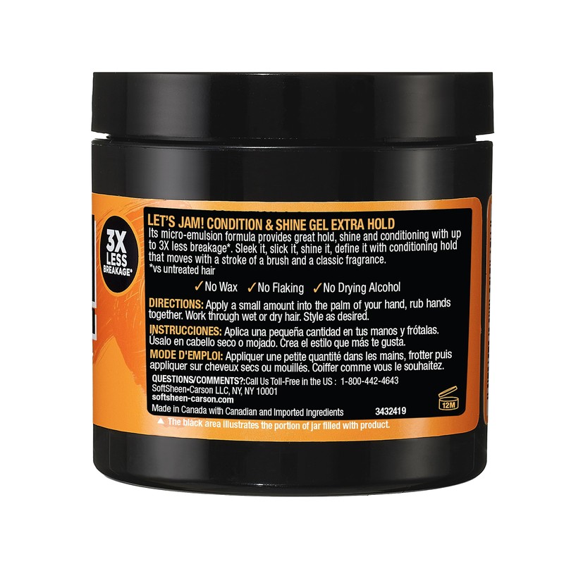 Hair Gel by SoftSheen-Carson Dark and Lovely Let's Jam, Shining