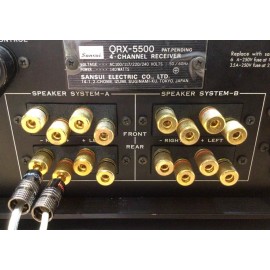 For Sansui Sansui QRX-6500 speaker terminal upgrade kit - SSTK2B knurled metal