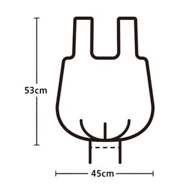 ケミカルジャパン 次が使いやすい 手さげ袋 10L 20枚 半透明 シャカシャカタイプ 横45cm 縦53cm 厚さ0.015㎜ 丸底 ごみ袋 ポリ袋 HD-507N
