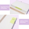 Forvencer A4 Lined Spiral Journal Notebook with 300 Numbered Pages,