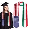 Vcmaluco Graduation Stole Sash American Guatemala Flag Graduation Stole Sash