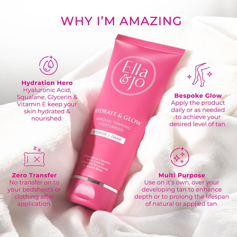Ella & Jo Hydrate & Glow Gradual Tanning Moisturiser -