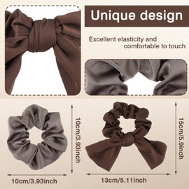 6 Stück Satin Haargummi Scrunchie Mehrfarbige Seiden Haargummis für Tägliche Scrunchies Seide Weiches Material Langfristiges Tragen Ohne Ziehen an den Haaren