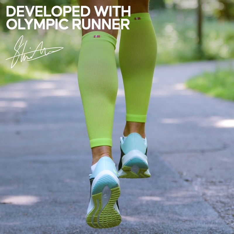 DANISH ENDURANCE Graduated Calf Compression Sleeves, for Men & Women,