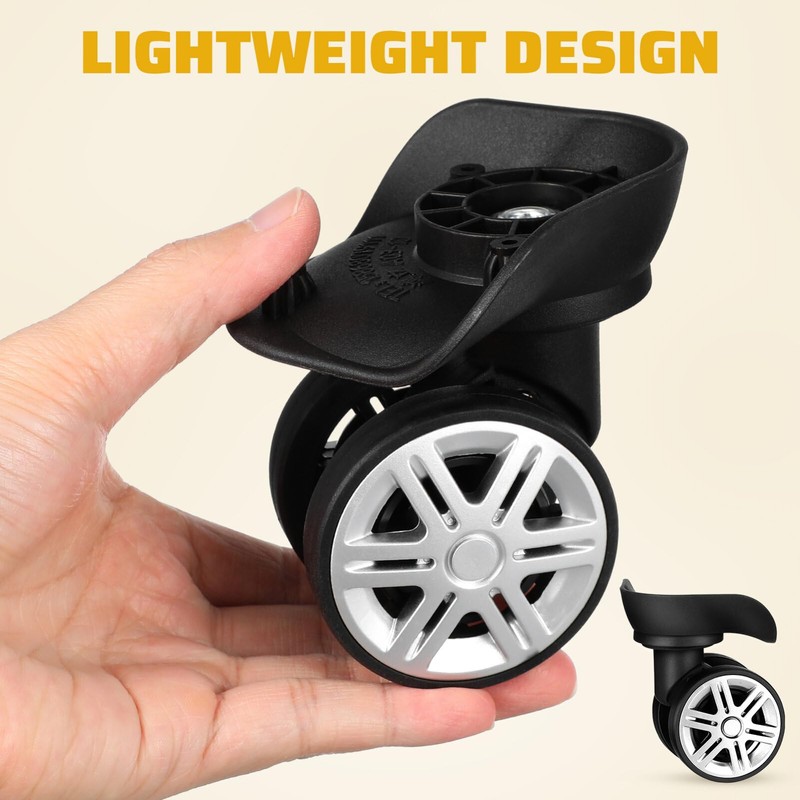 Toddmomy 4 Pcs Suitcase Wheels Replacement Luggage Wheels Replacement Kit