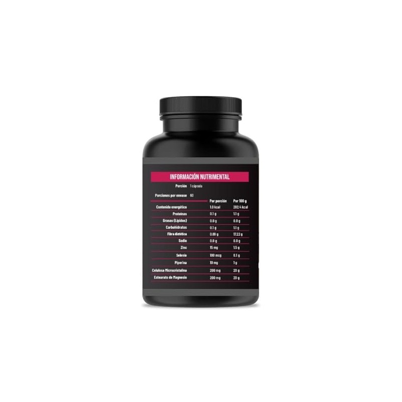 LENICO Suplemento de Zinc con Selenio y Piperina 500 mg