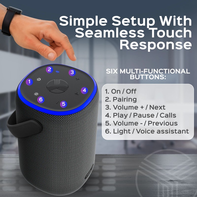 Universal TREBLAB HD-Energy-Pro Outdoor Wireless Speaker with Bluetooth, 40W, 18H
