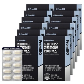 프롬바이오 콘드로이친 1200 맥스 60정x12박스/12개월 FromBio Chondroitin 1200 Max 60 Tablets x 12 Boxes / 12 Months