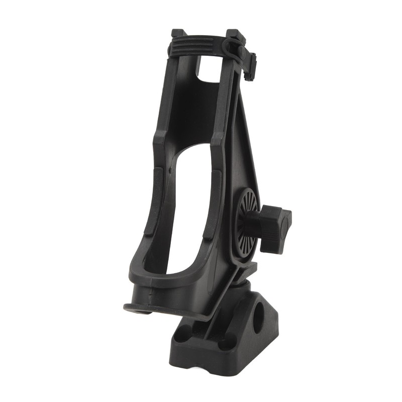 Fishing Rod Holder Clamp Base 360° Adjustable Rotating Weatherproof Open
