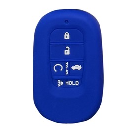 Key Fob Cover for Honda Civic: 5 Buttons Key Fob Case Fit for Honda Accord Civic CR-V 2022 2023 2024丨Remote Protector ACJ932HK1310A KR5V2X A2C92005700 A2C81642600 216J-HK1310A丨Fashion Silicone (Blue)
