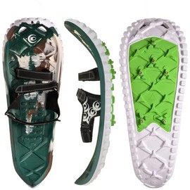 Crescent Moon EVA Unisex Ultralight EVA Foam Snowshoes for Men & Women Adults, for Hiking and Running, with Dual Density Rocker Cloud Deck and Ice Spikes