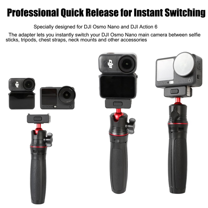 Pellking Quick-Release Extendable Tripod for DJI Osmo Nano & Action