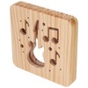 LED Night Light Unique Guitar Hollow Design 3D Wooden Night