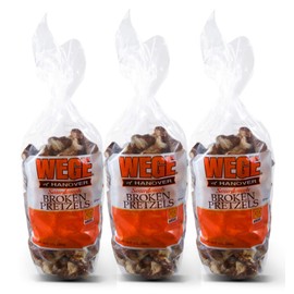 Wege Sourdough Broken Pretzels- Three 15 Oz. Bags