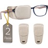 Astropic 2Pcs Silk Eye Patches for Adults Kids Glasses to