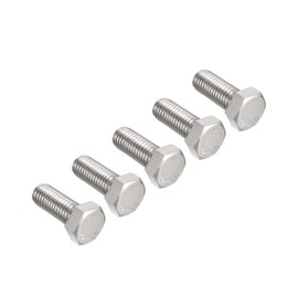 uxcell M12x30mm Hex Bolts 304 Stainless Steel Hexagon Screw Bolt 5pcs