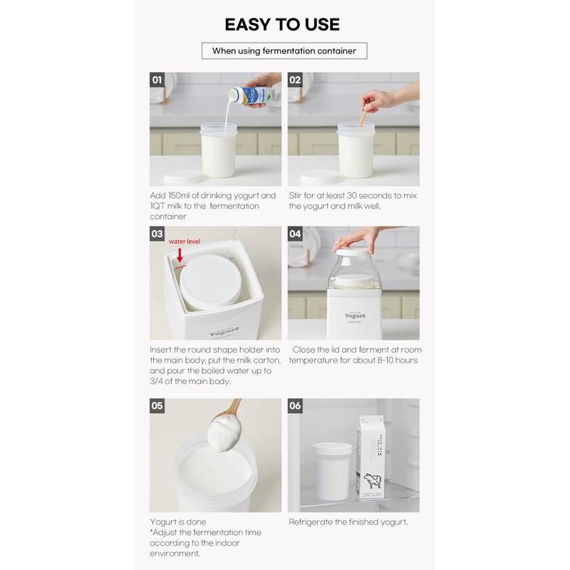 ROICHEN MINEW YOGURT MAKER, HOME MADE YOGURT, MADE IN KOREA,
