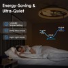 ropelux Ceiling Fans with Lights, Low Profile Ceiling Fan with