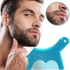 Beard Shaping Stencil Tool, Dikkar Beard Guide Shaper with Built-in