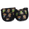 Anfang Mallet Magnetic Putter Cover with Bear Embroidery (Black)