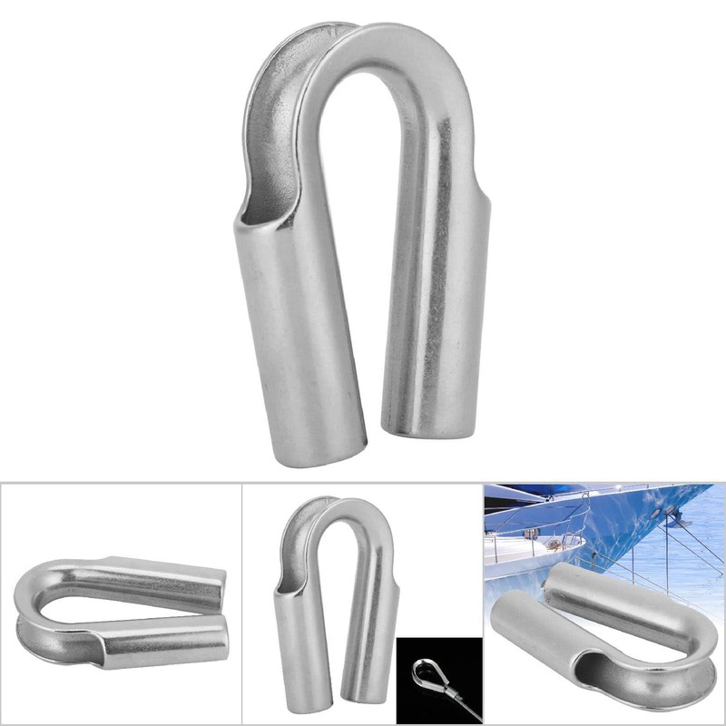 Stainless Steel Rope Thimble for 6 mm-24 mm Cable, High