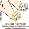 Hammer Toe Straightener, Hammer Toe Splints, Toe Cushioned Bandages for