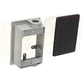 Thomas & Betts IHEF2-1 1-Gang Universal Box Extension Ring, Flanged with Extension Adapter, One Closure Plug, Gasket and Screws, Hub Size-1/2", 2 Outlets