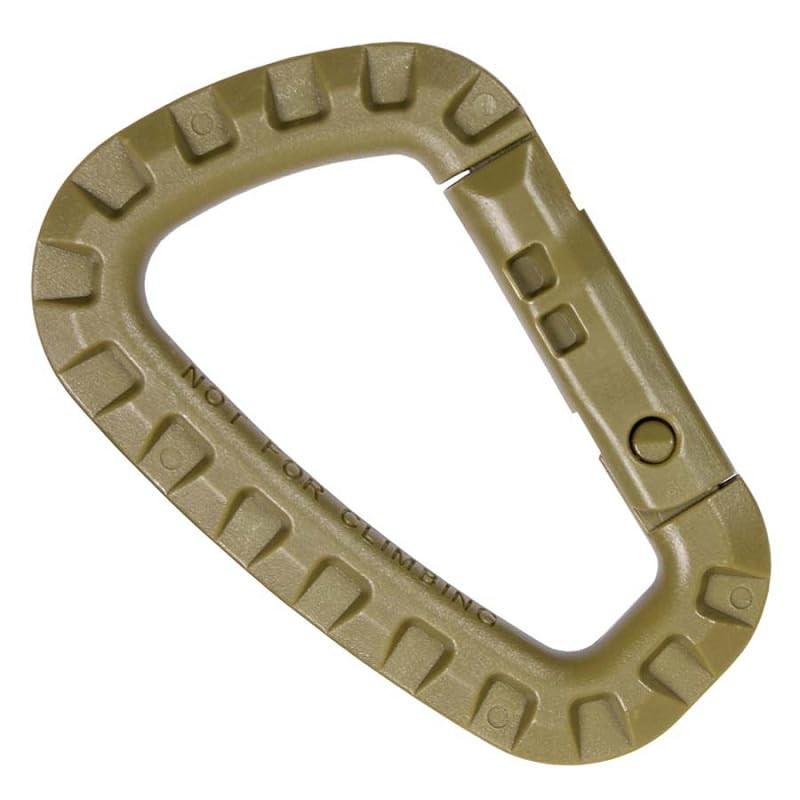Set of 2 Plastic Carabiner D-Shape - Lightweight & Robust