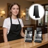 Afcabakila 4 Pack Black Metal Brochure Holder, 8.9" Vertical Display