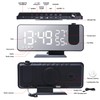 Number-one Projection Digital Alarm Clock for Bedrooms, FM Radio Alarm