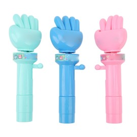 Jauarta Rock Paper Scissors Toy, 3Pcs Finger Guessing Game Handheld Change Guessing Rock Paper Scissors Game Entertainment Interactive Toy, Green, Blue