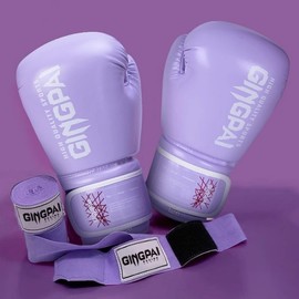 Professional Boxing Gloves for Adults & Youth - Combat Sports & Sandbag Training Kickboxing Starlight Purple + 10oz