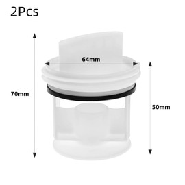 Pack of 2 Lint Sieve Lint Sieve Lint Filter Washing Machine for Bosch Siemens 605010 00605010 for Askoll Drain Pump in Washing Machine Washer Dryer such as iQ100 iQ300 iQ500 iQ700 iQ800 Avantixx