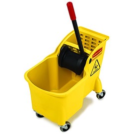 Rubbermaid Comm Prod 31QT Tandem Bucket, Yellow
