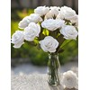 Crepe Paper Rose Flower DIY Making Kit (White)