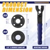 Hicarer 25 Pcs Angle Grinder Nut Angle Grinder Wrench Kit