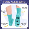 HAPPYPOP Leo Gifts for Women - Zodiac Socks, July August