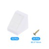 sourcing map 12 Pcs 90 Degree Plastic Corner Braces, 20x18x20mm