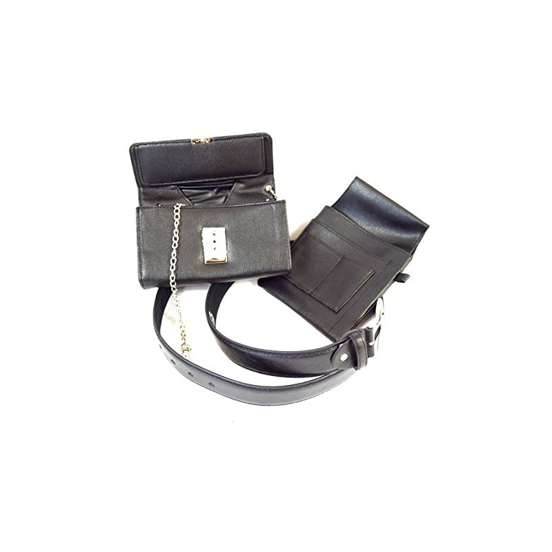 Waiter Set 4 Pieces Leather Wallet Colt Chain and Belt