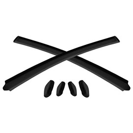 Vonxyz Rubber Kits Replacement for Oakley Flak Draft Sunglass - Black