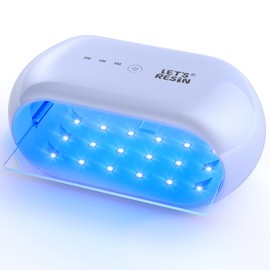 LET'S RESIN Double-sided UV lamp resin, longer time setting (2 m, 3 m, 5 m), 36 LED beads, large UV lamp for resin, DIY craft decoration