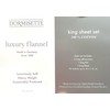 Dormisette 4 Piece King Luxury Cotton Flannel Sheet Set Solid