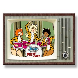 JOSIE & THE PUSSYCATS Classic TV 3.5 inches x 2.5 inches Steel FRIDGE MAGNET